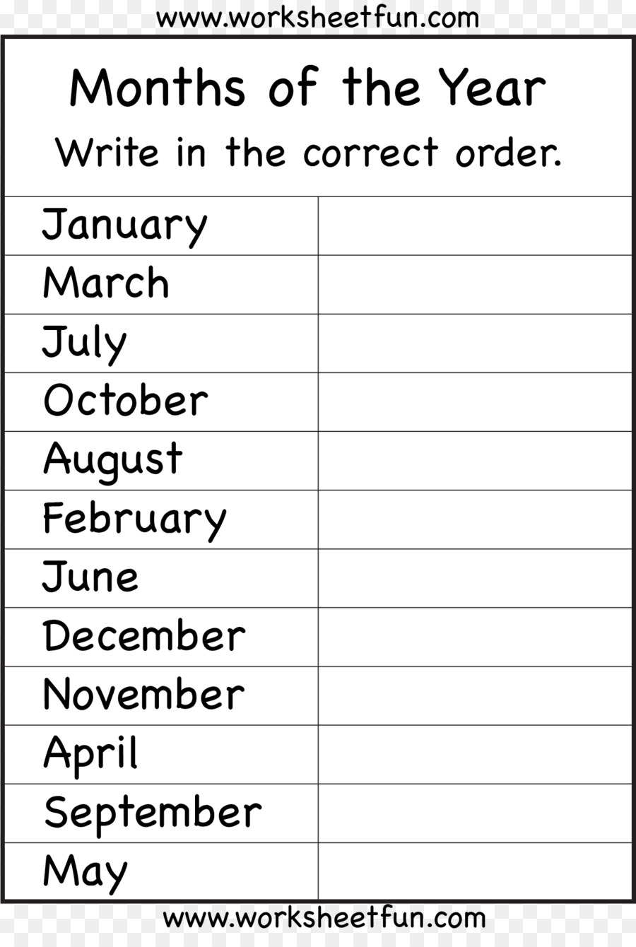 Month - Kindergarten Cartoon - CleanPNG / KissPNG