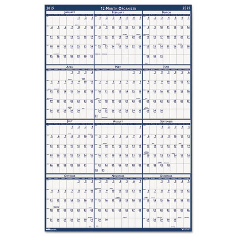2024 Wall Calendar - Large 3-Month Display Vertical Calendar Planner -  Perfect for Busy Schedule
