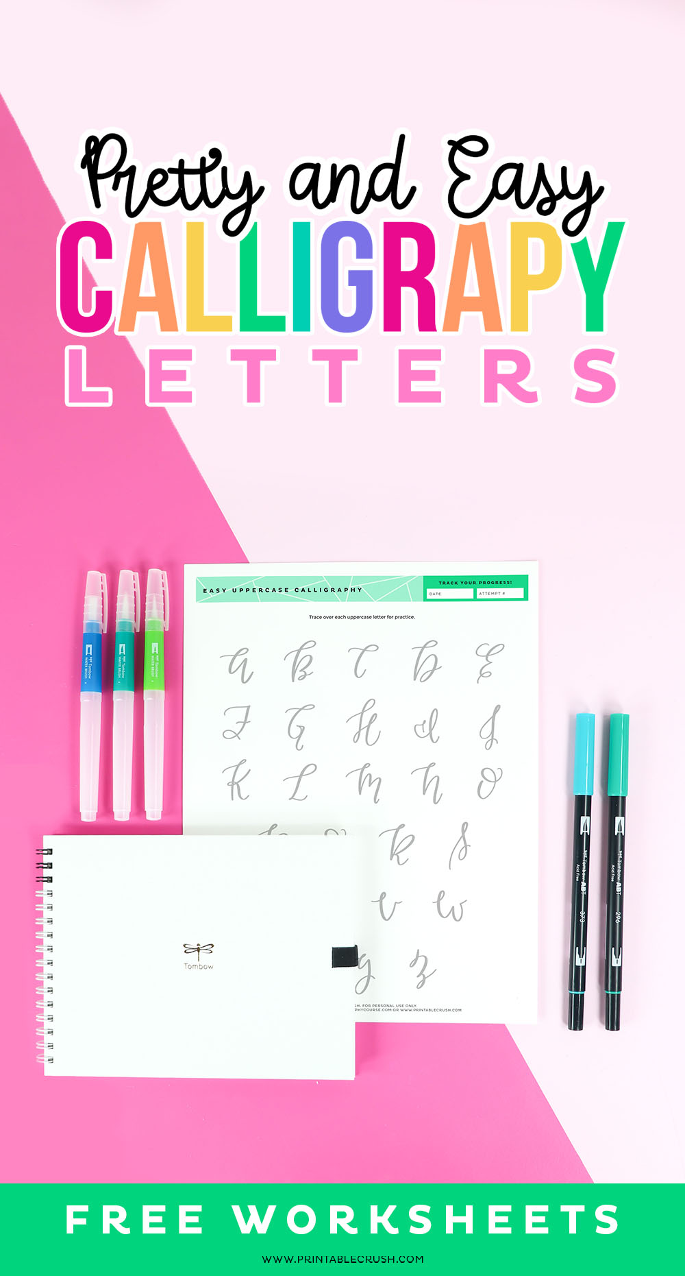 calligraphy alphabet worksheet printable