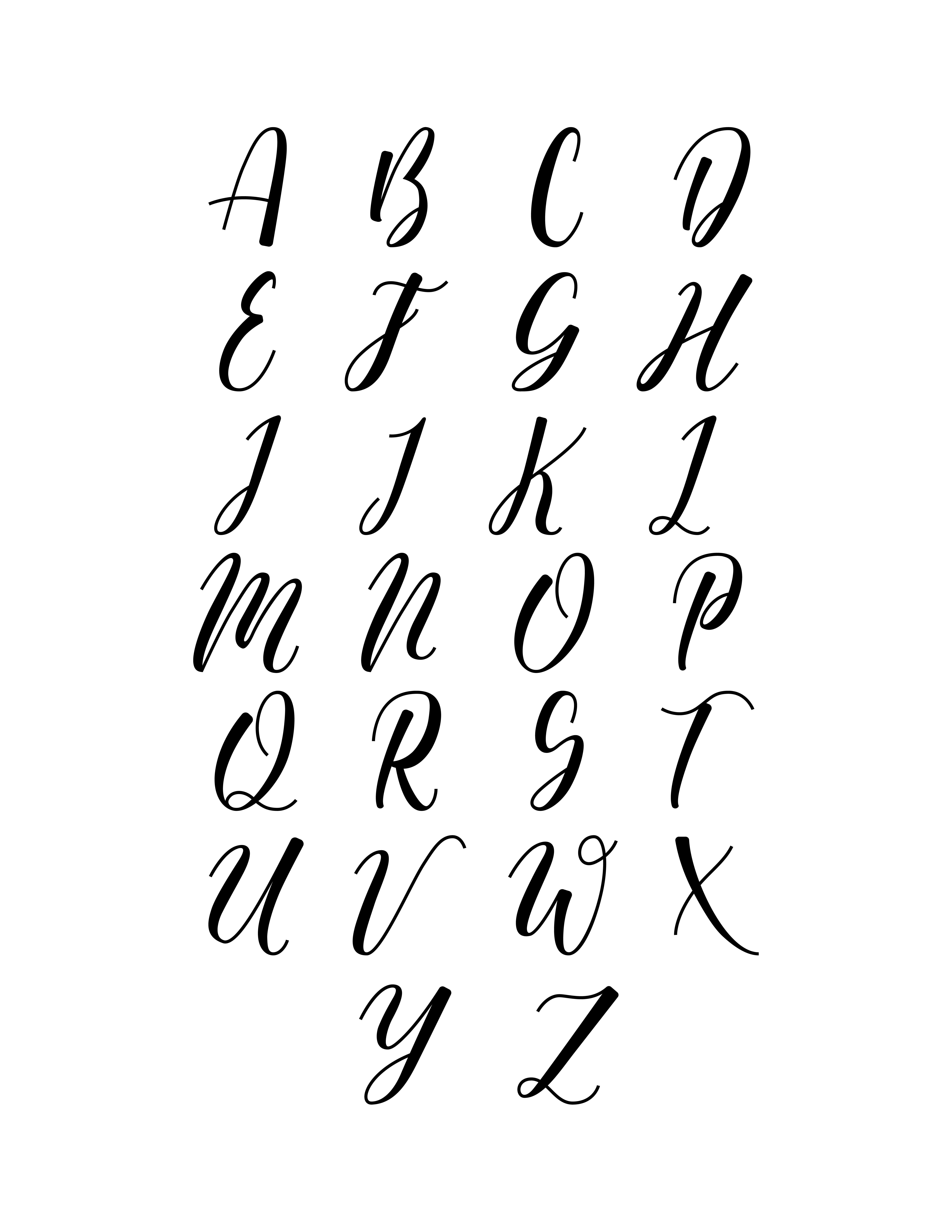 Free Printable Calligraphy Set for Beginners - Freebie Finding Mom