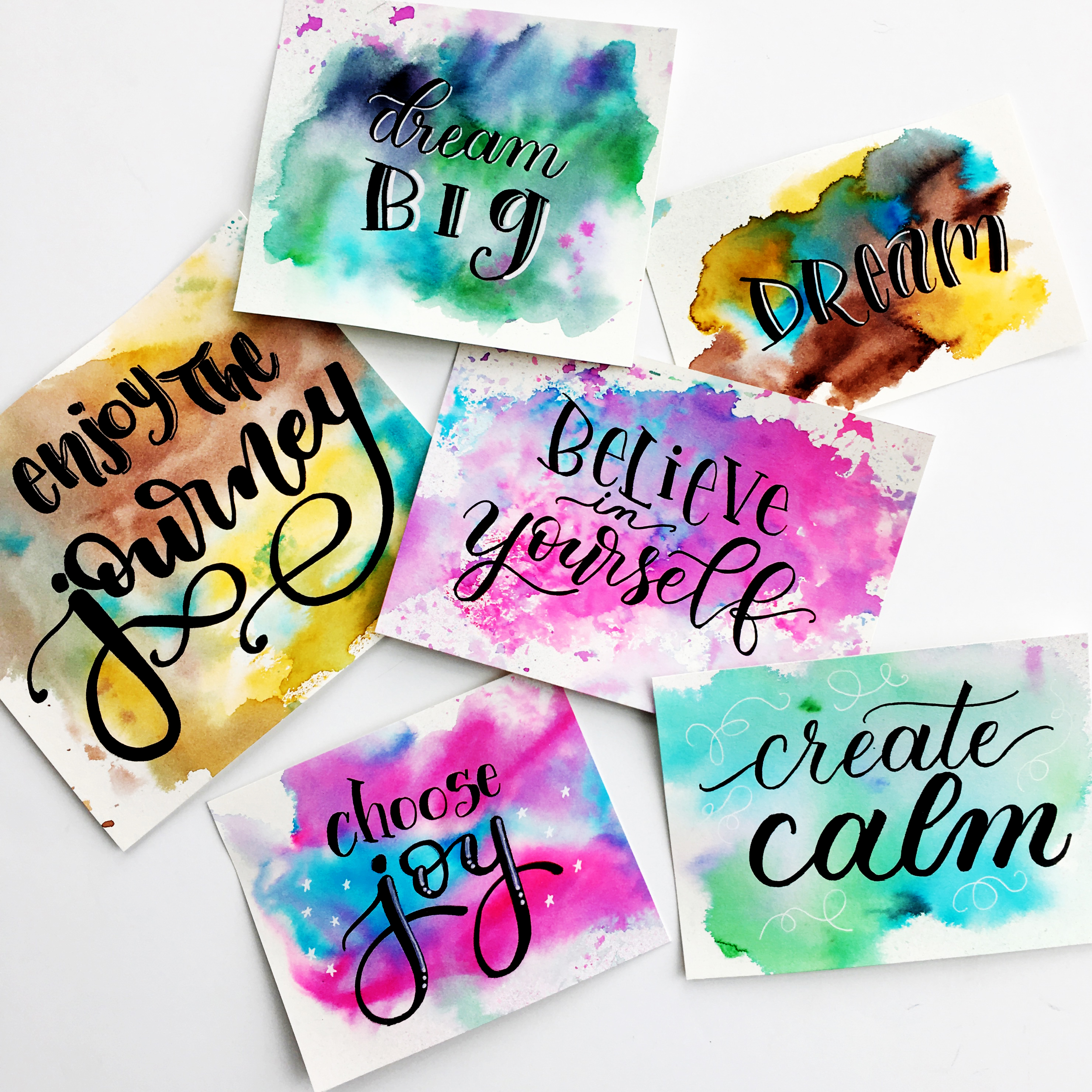 Vector set of hand lettering with love motivational phrases ...
