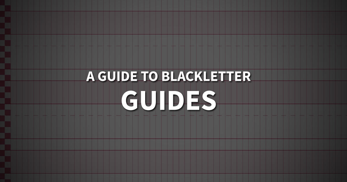 Understanding and Creating Blackletter Calligraphy Guides - Jake ...