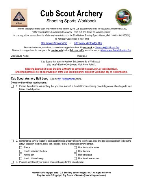 camping merit badge worksheet