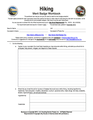 Hiking - Merit Badge Workbook - US Scouting Service Project ...