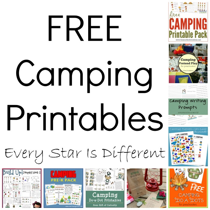 FREE Camping Printables - Every Star Is Different