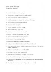 can you follow directions worksheet