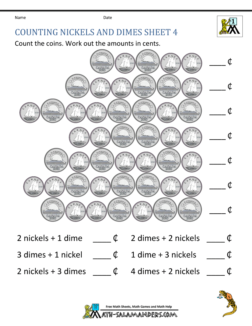 canada worksheet free