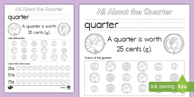 canadian money worksheet