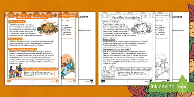 canadian thanksgiving worksheet