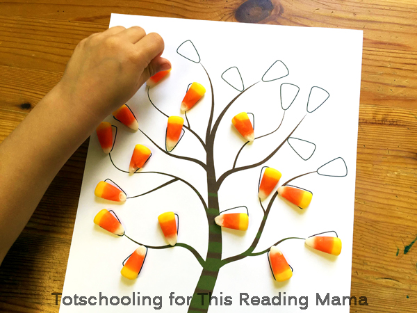 Candy Corn Counting Practice Worksheets: K.CC.4 by K-2 Core Skills