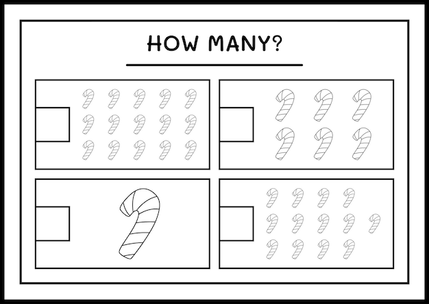 candy worksheet for kindergarten