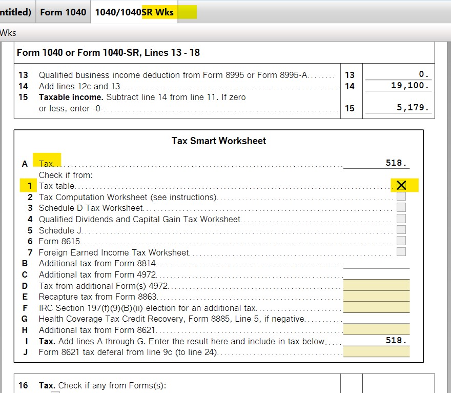 capital gain tax worksheet