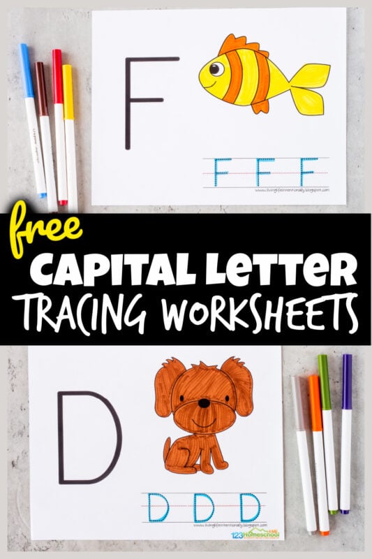 capital letter worksheet for kindergarten