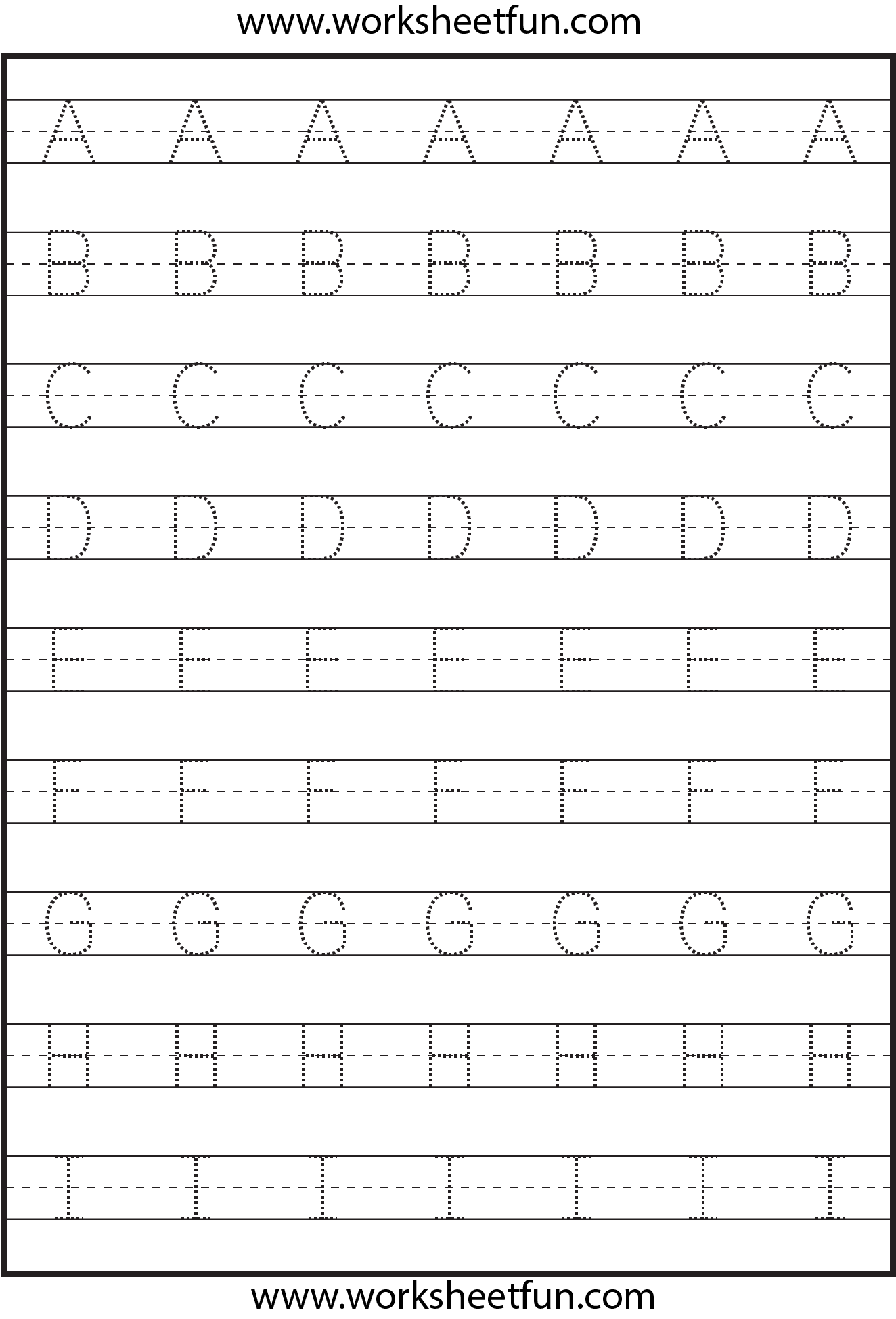 Tracing - Uppercase Letters - Capital Letters - 3 Worksheets ...