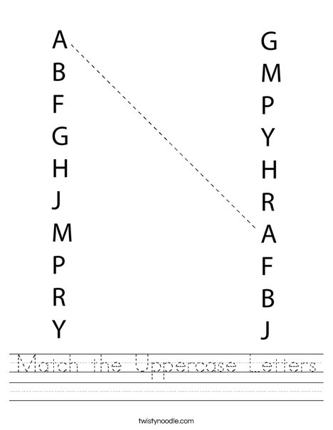 capital letter worksheet for