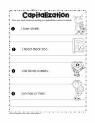 Capital Letters Worksheets in Google Apps