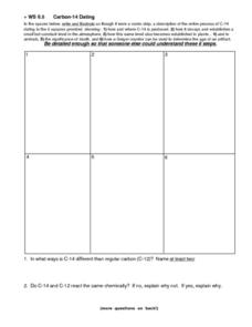 Carbon-14 Dating Worksheet for 10th - Higher Ed | Lesson Planet