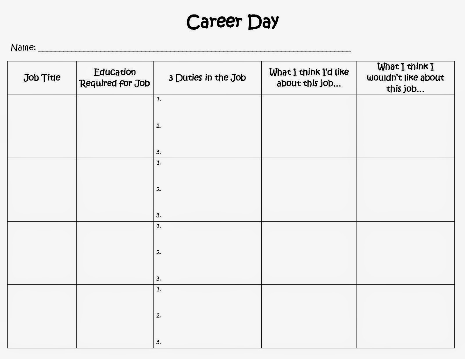Career Day Speakers - Nitty Gritty Details - The Responsive Counselor