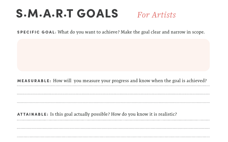 Making SMART Goals for Your Art Business | Free Download | Artwork ...