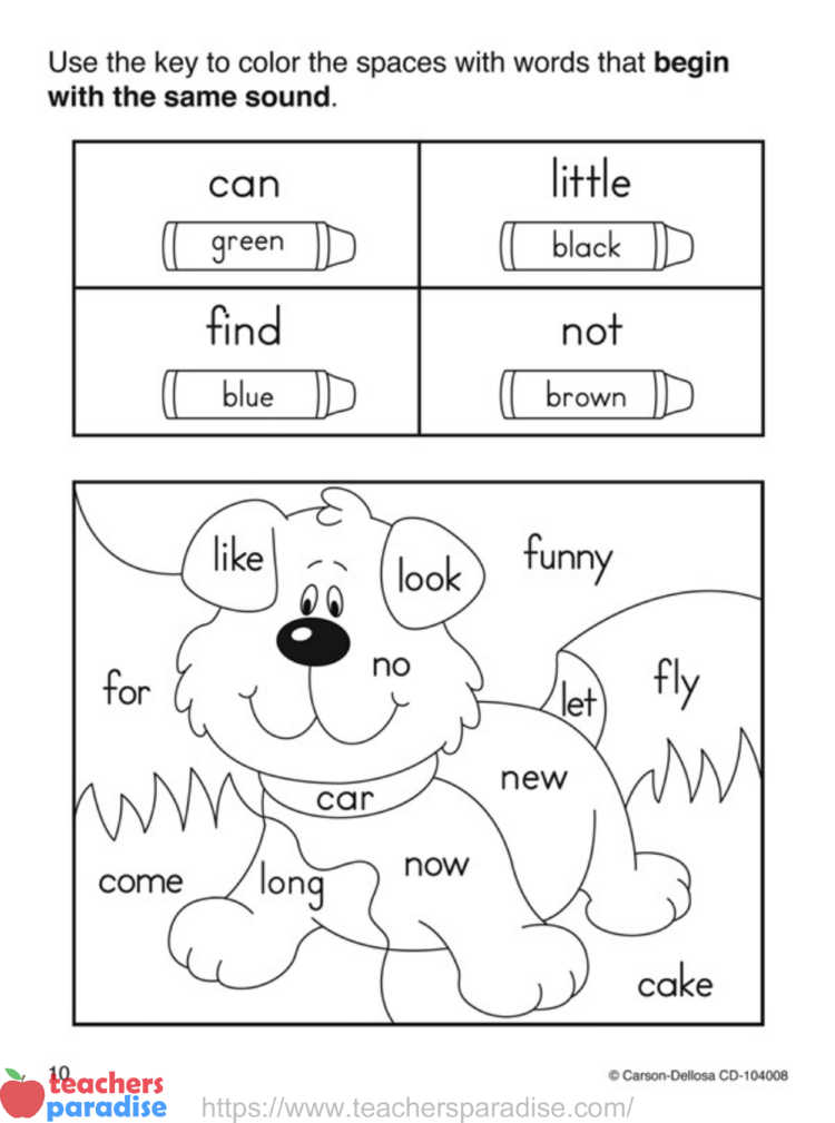 carson dellosa printable workbook worksheet