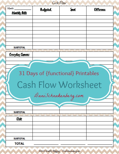 31 Days of {functional} Printables - Basic Budget - Big Family ...