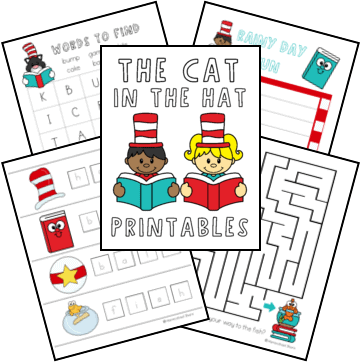 cat in the hat worksheet for preschoolers