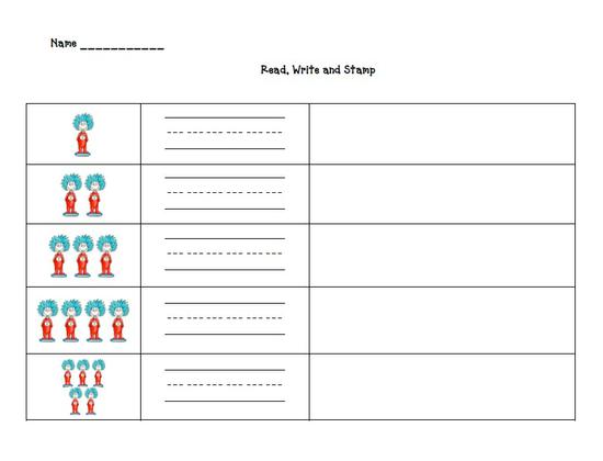 cat in the hat worksheet for preschoolers
