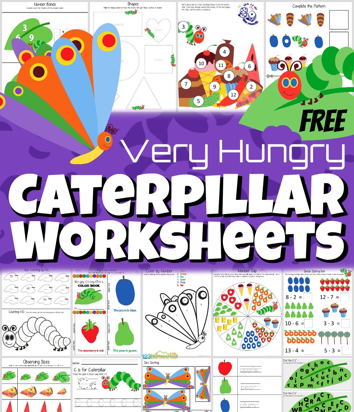 caterpillar worksheet
