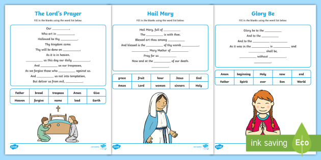 Catholic Schools Week Prayer Worksheets | Twinkl Resources
