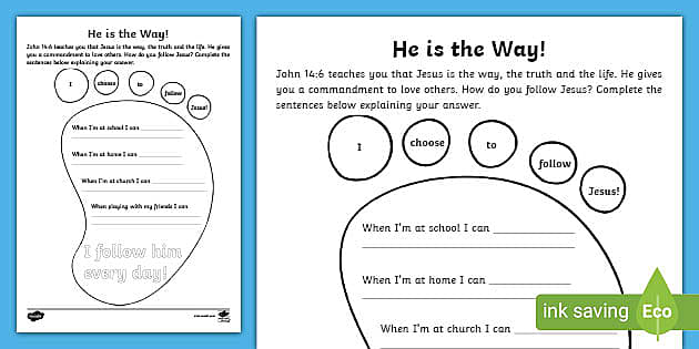Catholic He is the Way Worksheet (teacher made) - Twinkl