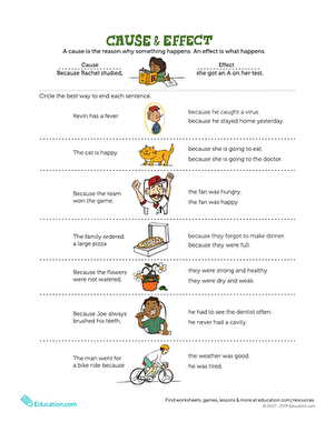 What is Cause and Effect? | Interactive Worksheet 