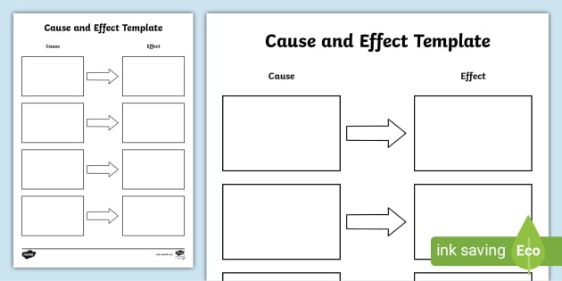 Cause and Effect Template | Primary Teaching Resources