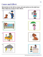 cause and effect worksheet pdf