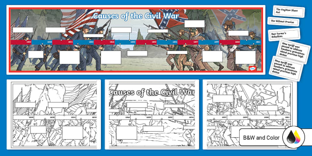 causes of the civil war worksheet