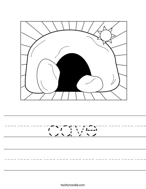 cave Worksheet - Twisty Noodle