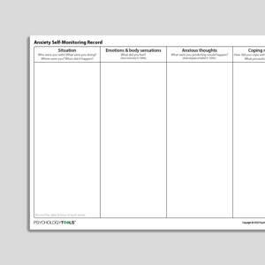 CBT Worksheets | Psychology Tools