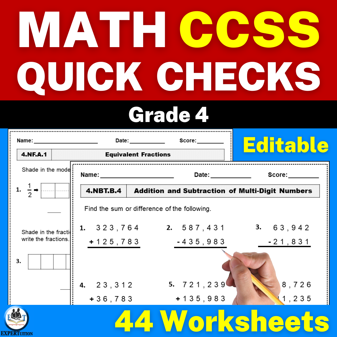 4th Grade Common Core Math Worksheets | Common Core Math ...