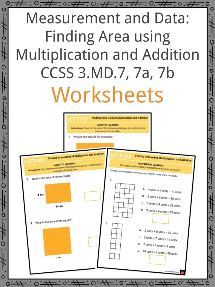 Measurement and Data: Finding Area using Multiplication and ...