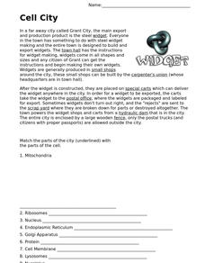cell city worksheet answers