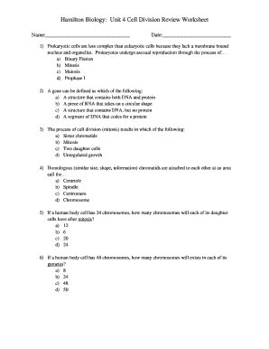cell reproduction worksheet