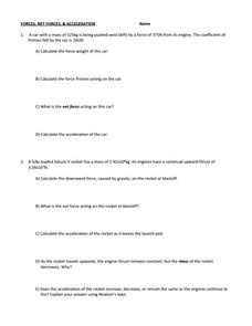 Acceleration Lesson Plans &  Worksheets Reviewed by Teachers