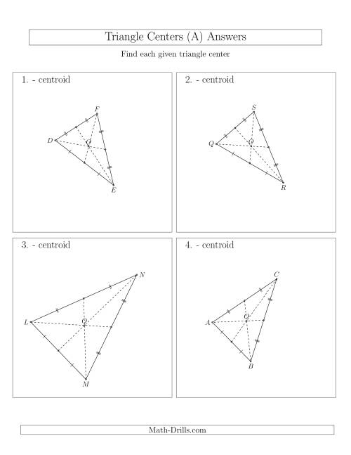 Contructing Centroids for Acute Triangles (A)