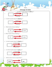 changes in states of matter worksheet