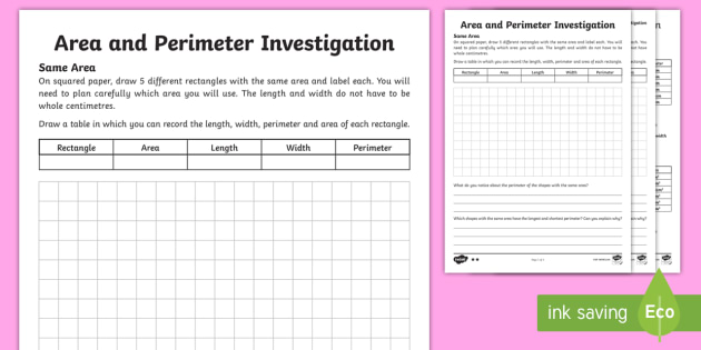 changing dimensions perimeter and area worksheet