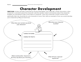 character development worksheet