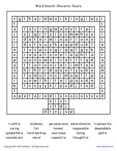 character education worksheet high school