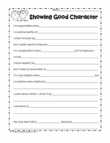 Character Worksheets