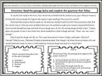 character motivation worksheet 3rd grade