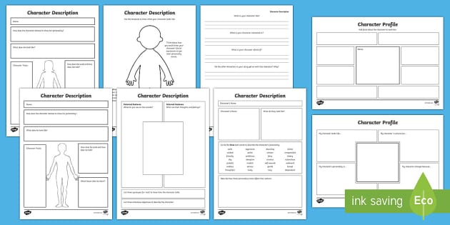 character profile worksheet