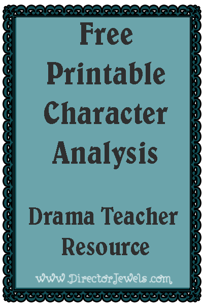 character worksheet printable